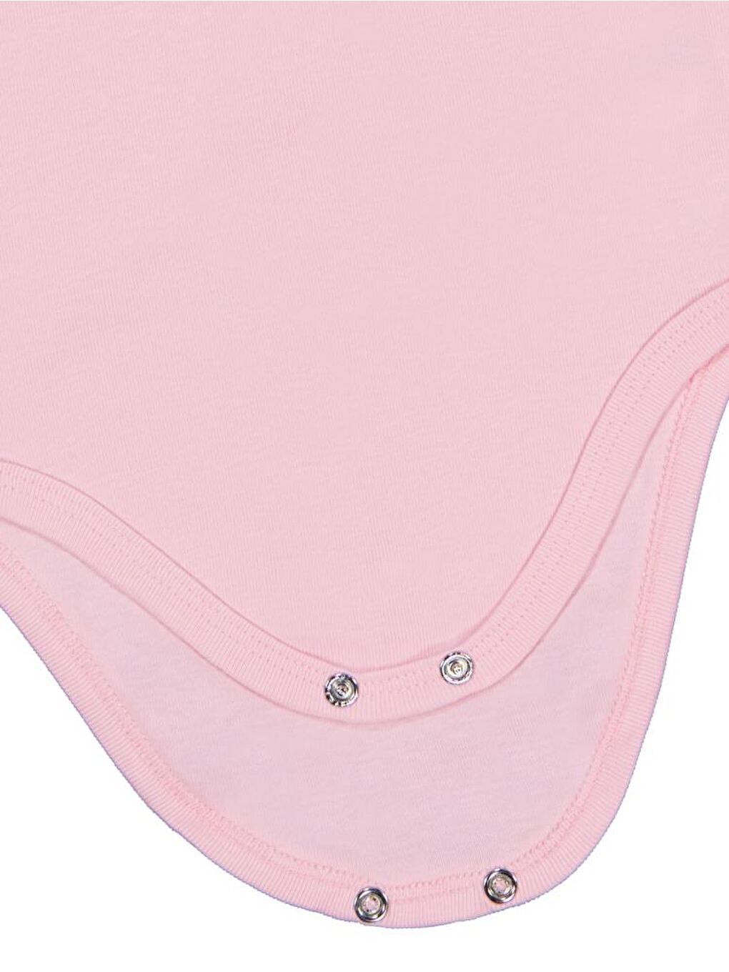 Baby Düz Renkli Uzun Kol 12-36 Ay Çıtçıtlı Badi - Pembe 3-4 Yaş-2