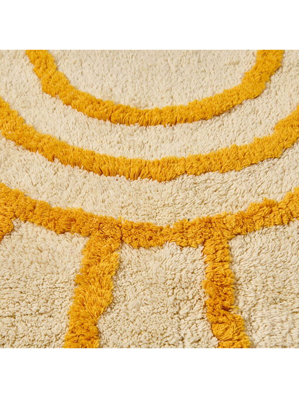 Soft Sun Tufting Banyo Paspası - Ekru - 60x90 cm-2