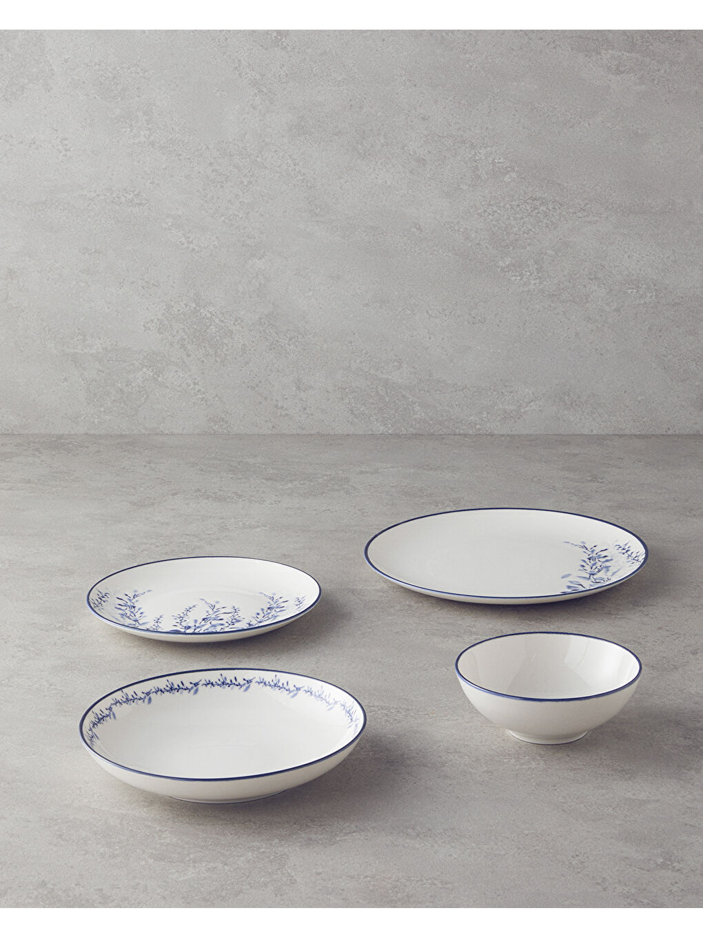 Vista Porselen Yemek Takımı 24 Parça 6 Kişilik Lacivert-1