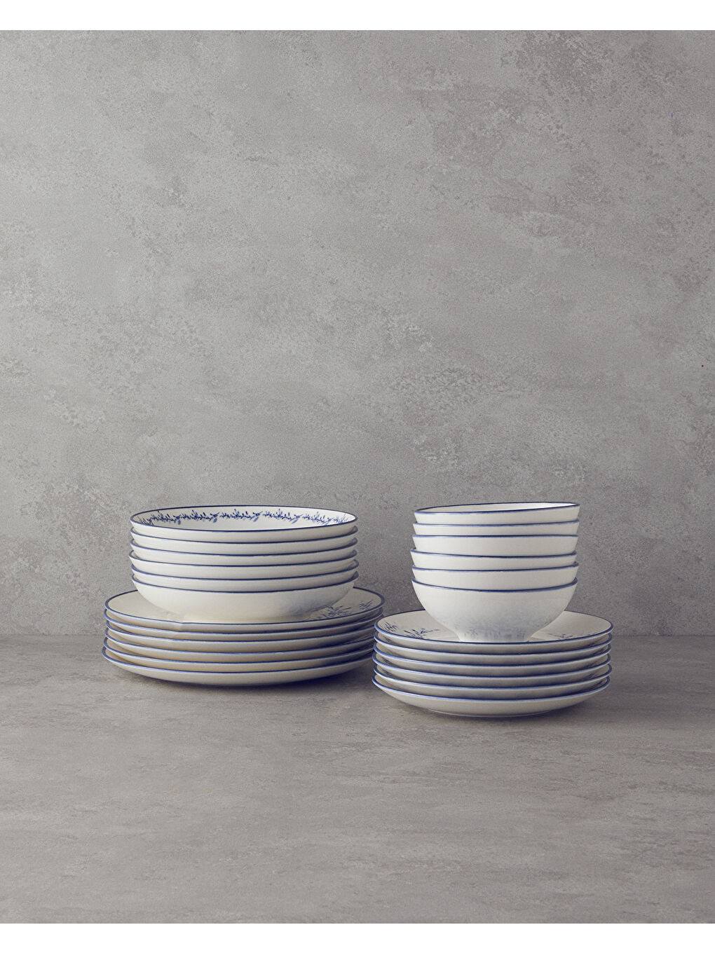 Vista Porselen Yemek Takımı 24 Parça 6 Kişilik Lacivert-2