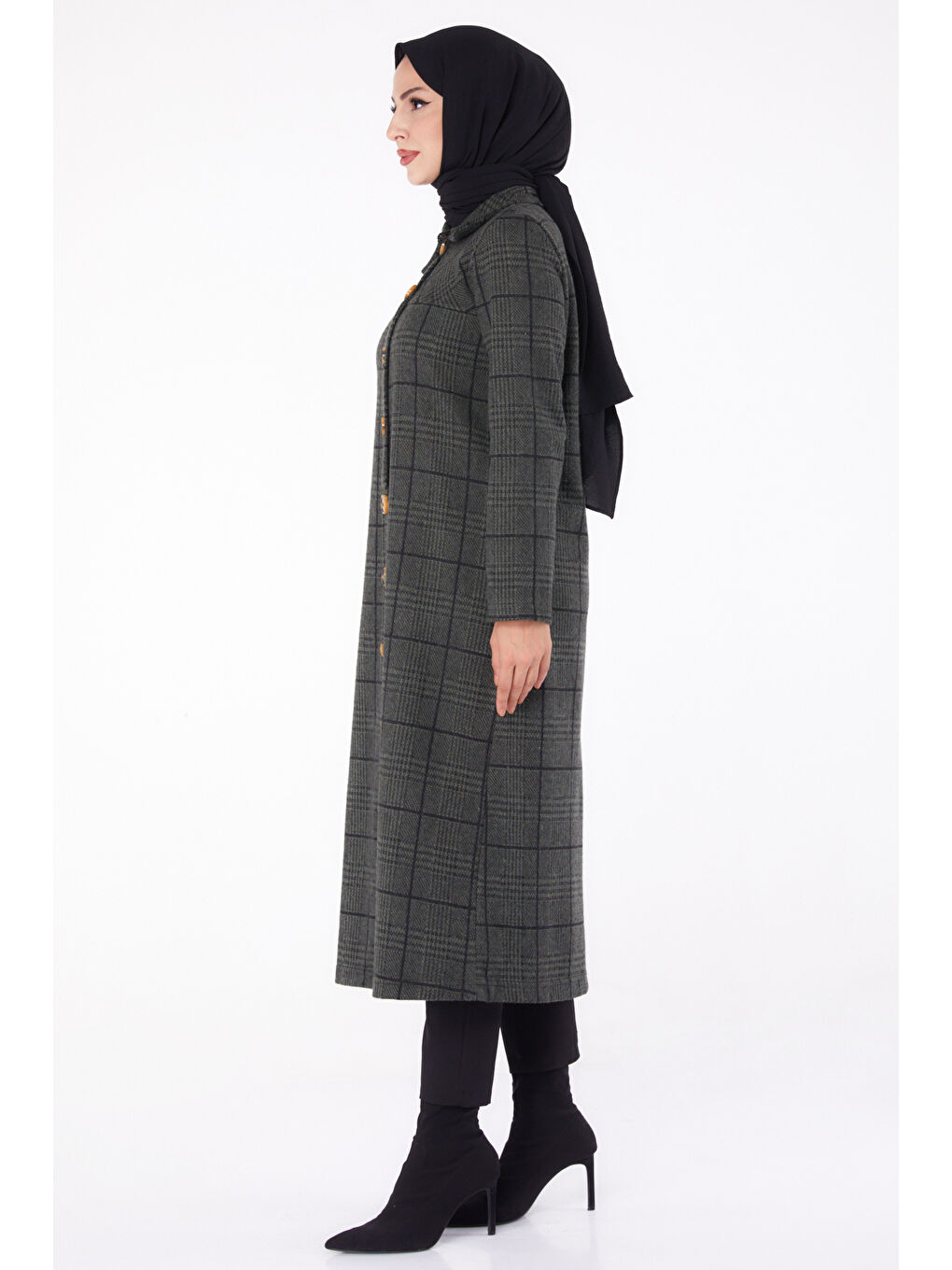 Düğmelı Kap Haki - 13308-3