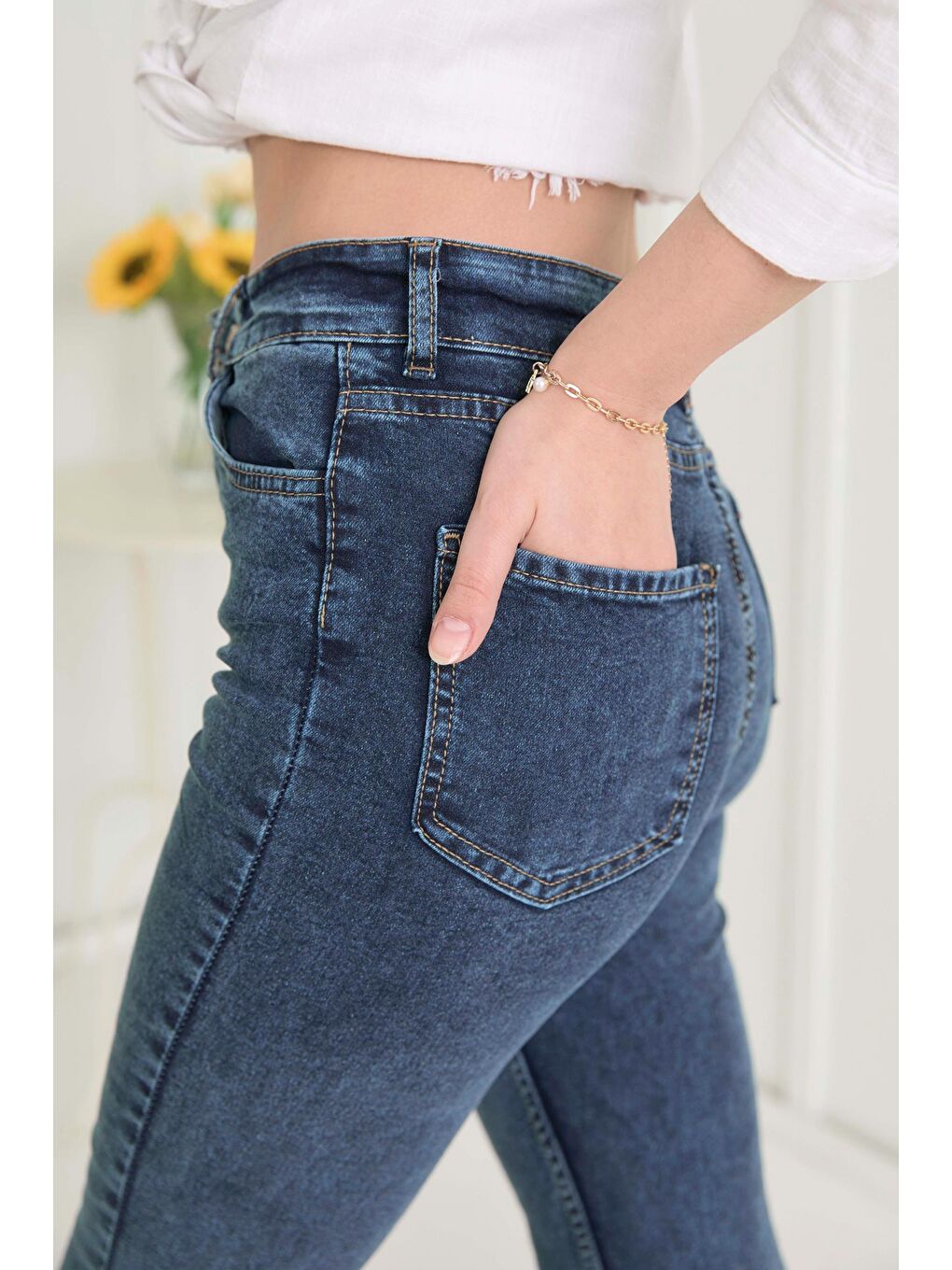 Jean Pantolon Koyu Mavi   11602-7