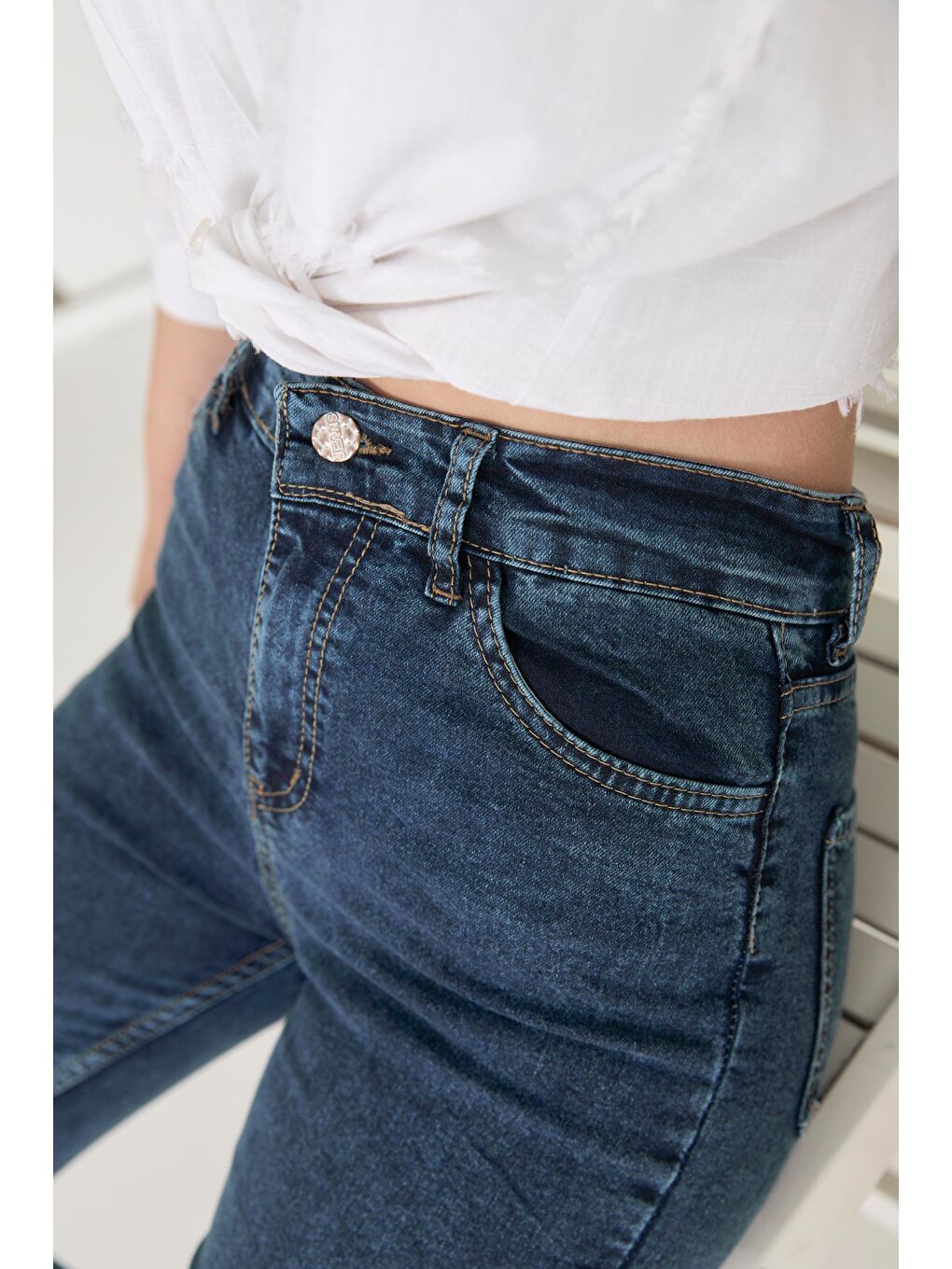 Jean Pantolon Koyu Mavi   11602-8