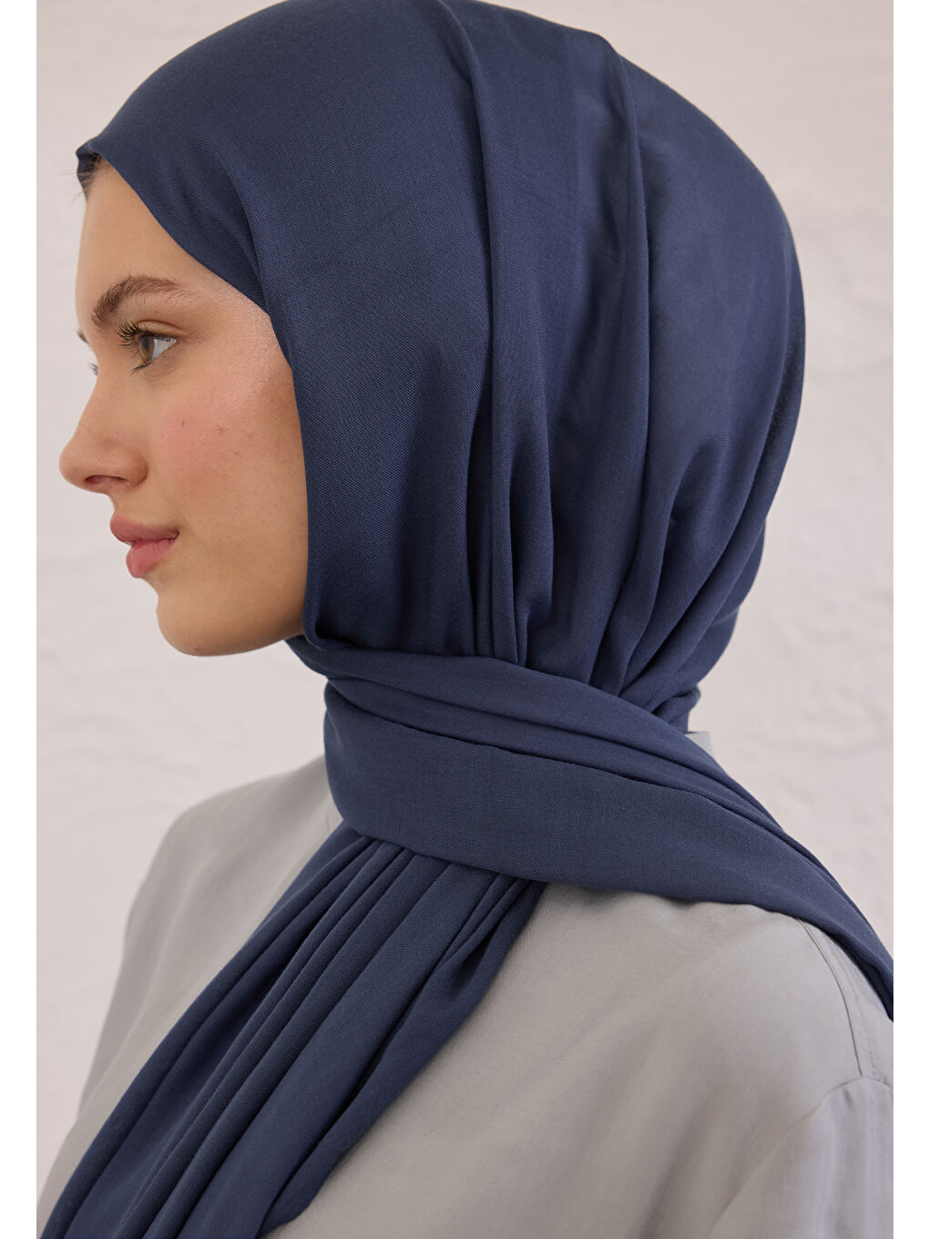 Mavi SOFT VİSKON ŞAL GECE MAVİSİ-1