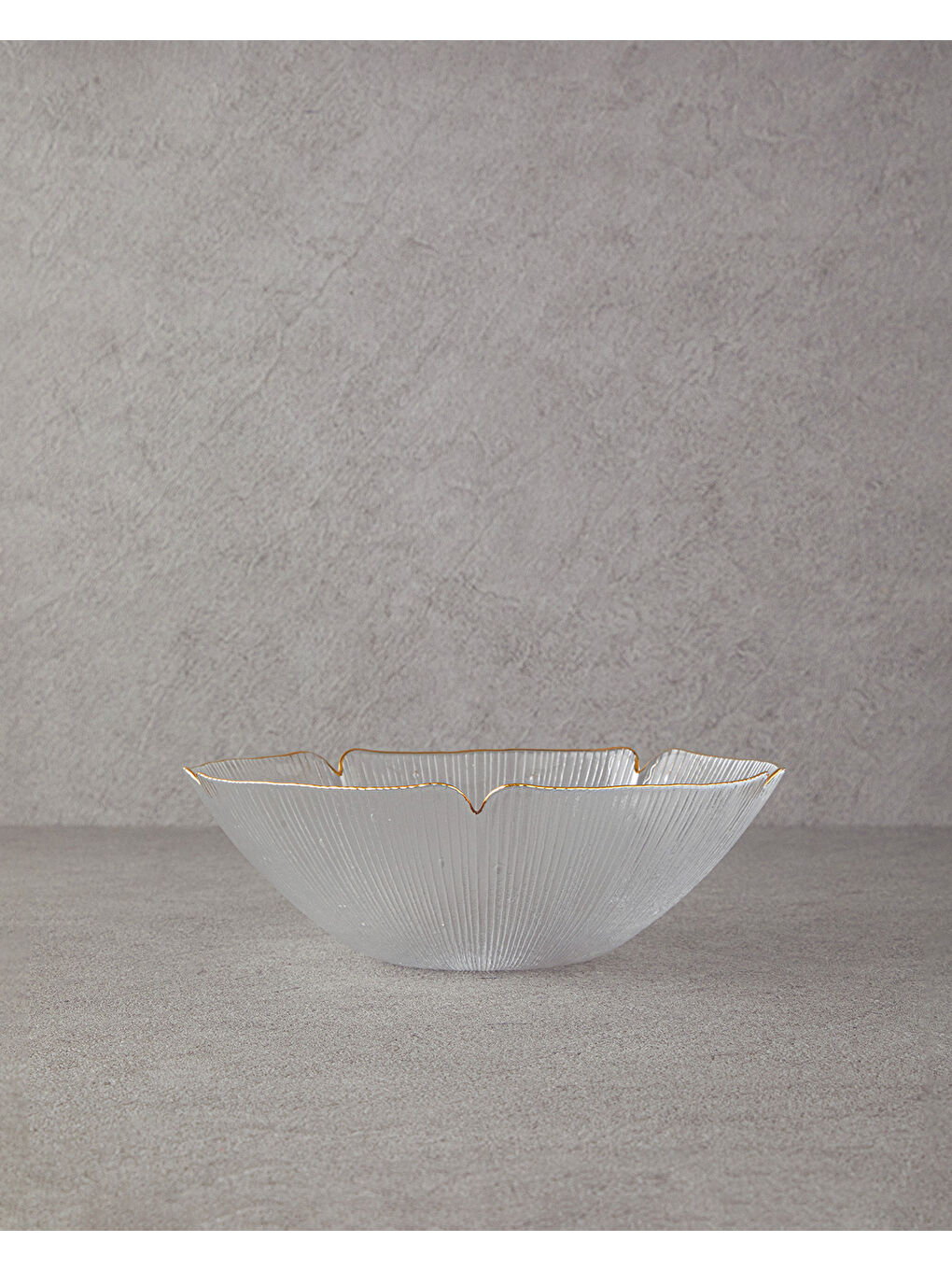 Sarı Siana Cam Kase 25 cm Gold