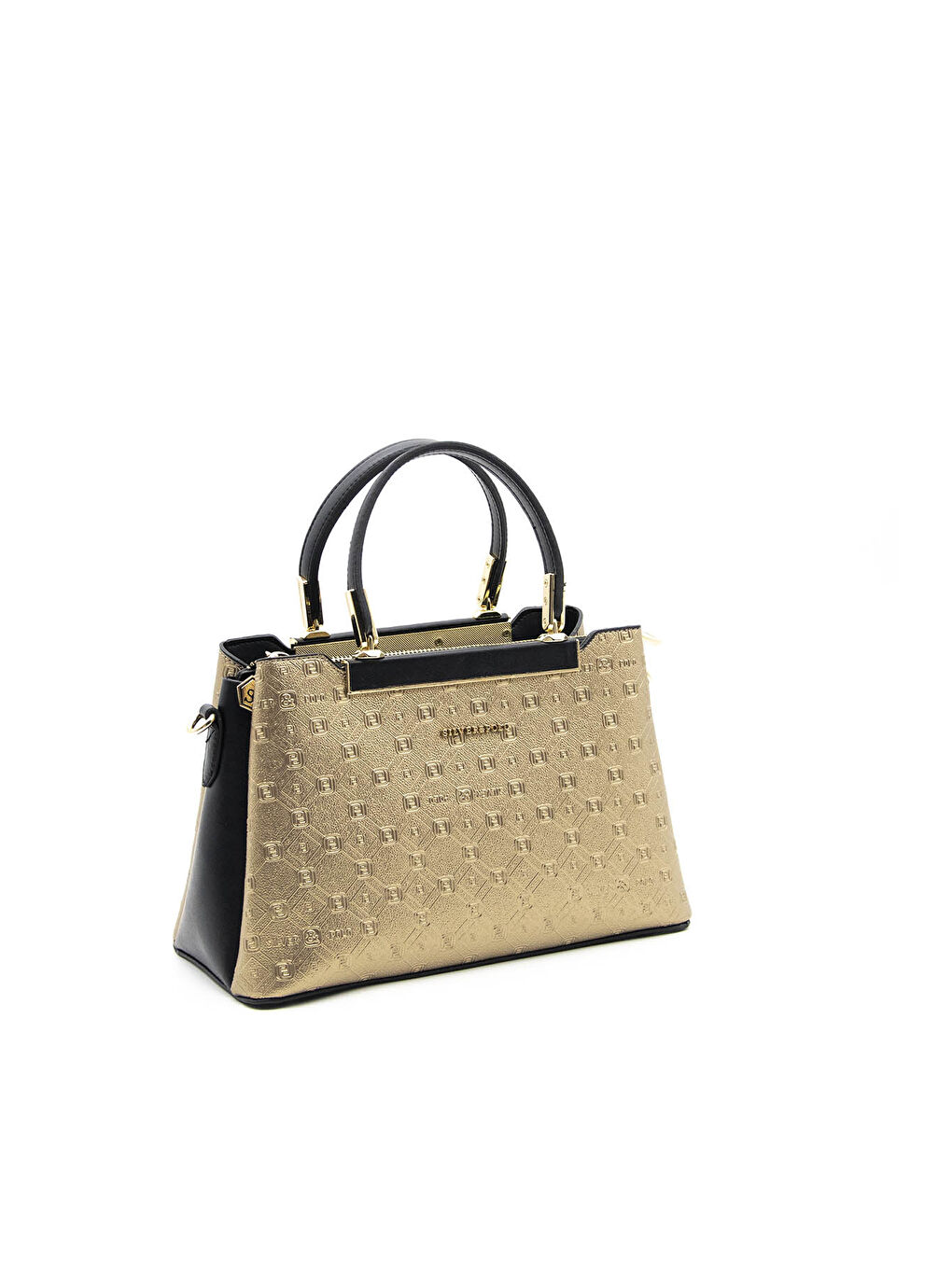 Siyah Kadın Omuz Çantası 913-38150 SILVER POLO BAYAN ÇANTASI M46 A.BAKIR-MAT SİYAH-1