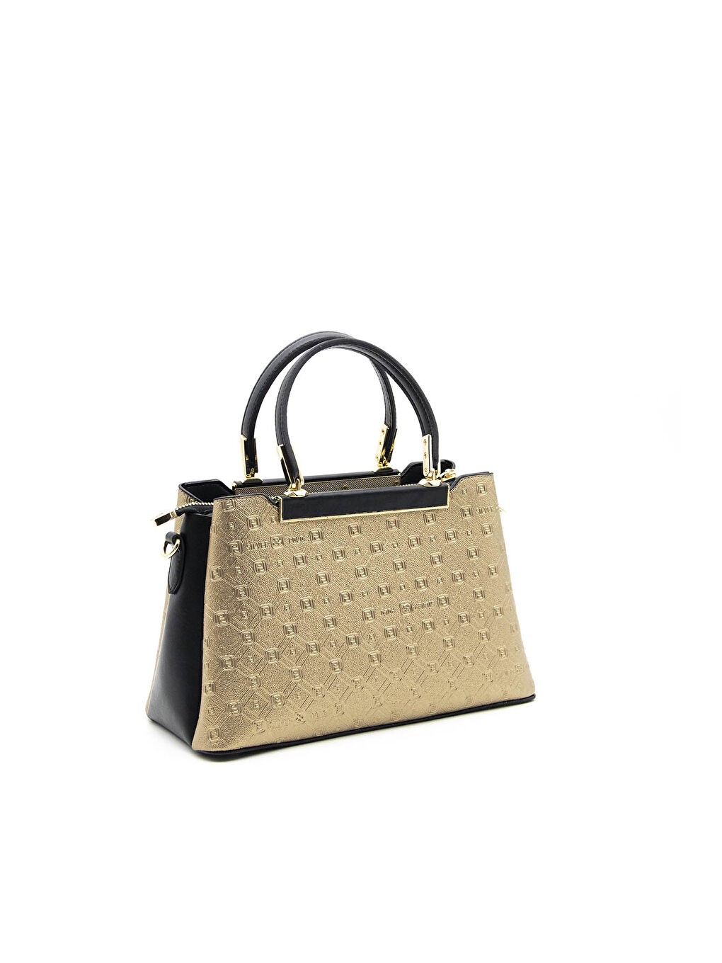 Siyah Kadın Omuz Çantası 913-38150 SILVER POLO BAYAN ÇANTASI M46 A.BAKIR-MAT SİYAH-3