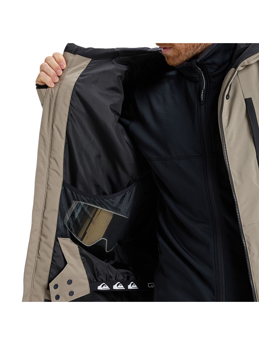 Mission Block Jk Erkek Bej Snowboard Kayak Montu-6