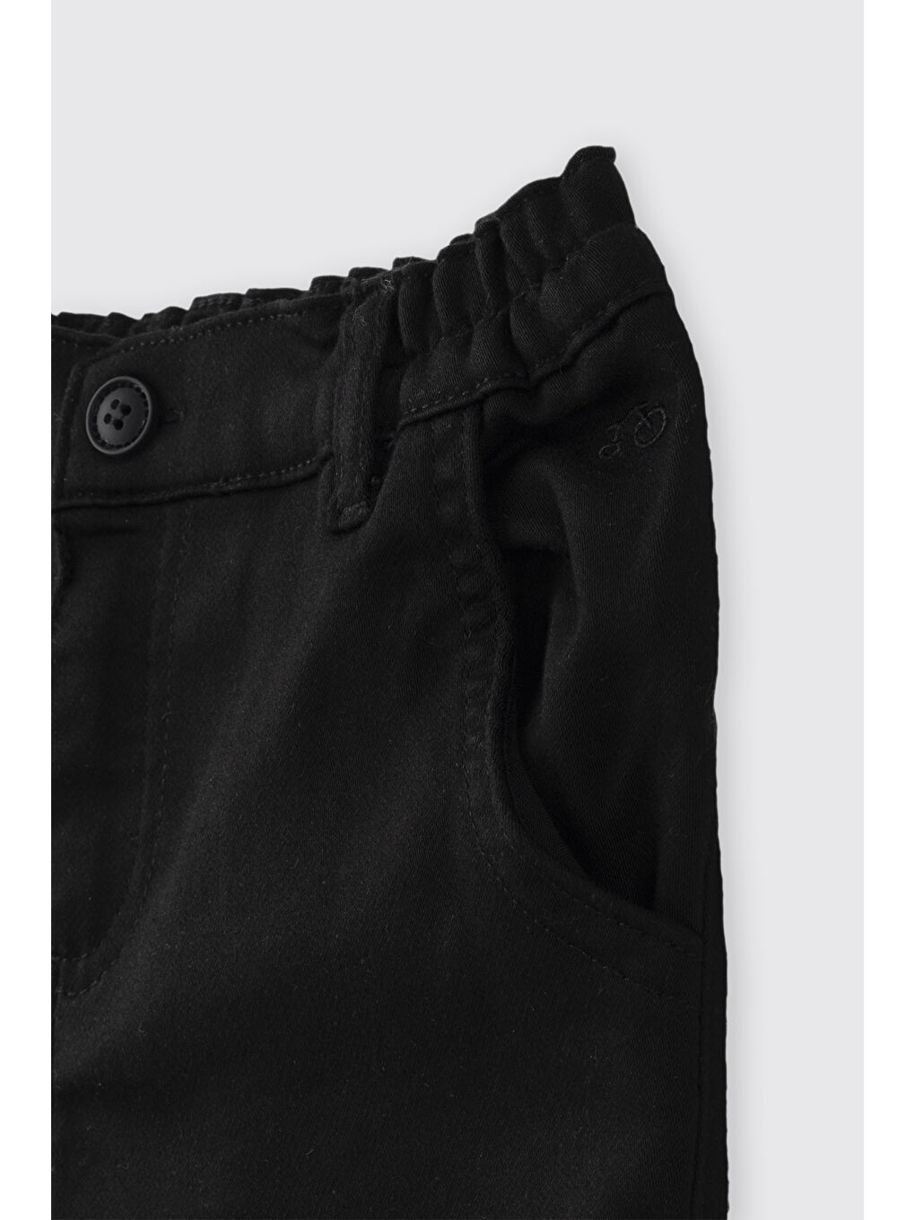 Erkek Bebek Cepli Boru Paça Siyah Pantolon-2
