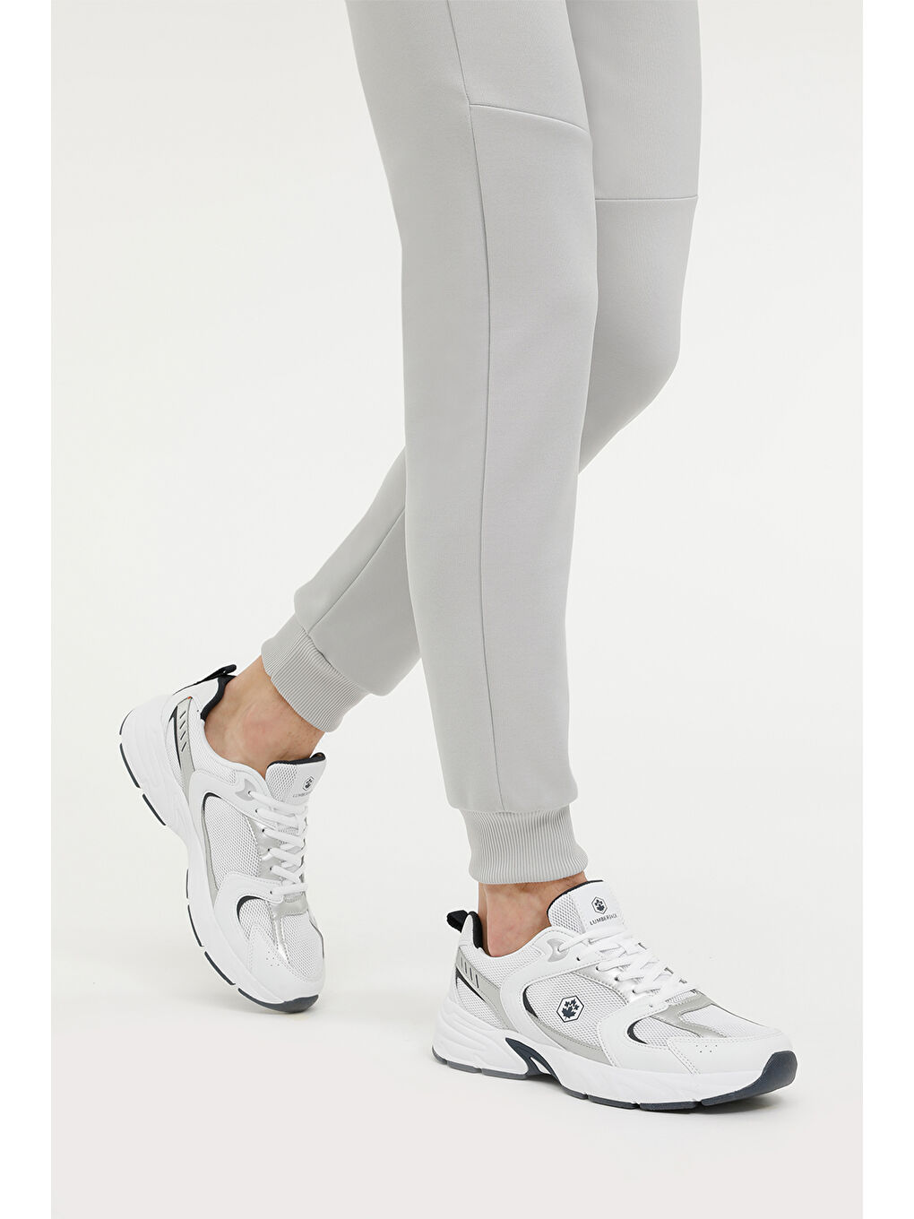 Gri POL 5FX Beyaz Erkek Sneaker-1