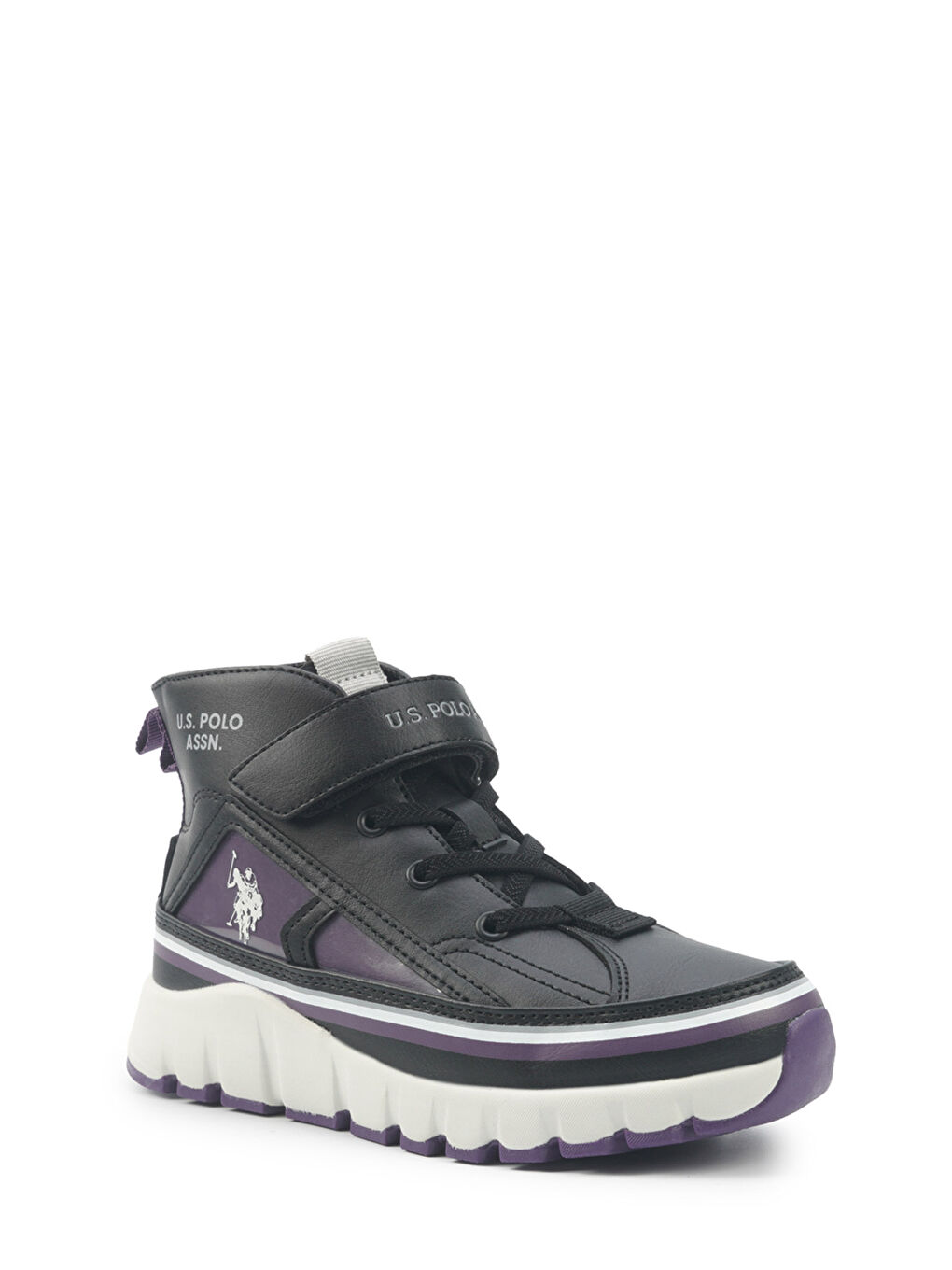 KELTES JR 5PR Siyah Kız Çocuk High Sneaker-1