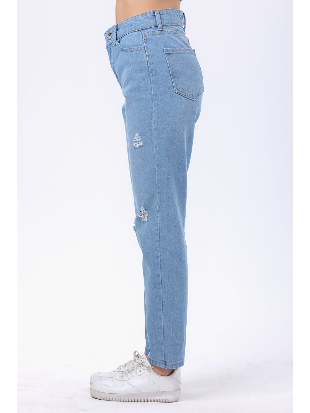 Mom Jeans Jean Pantolon Buz Mavi   23809-2