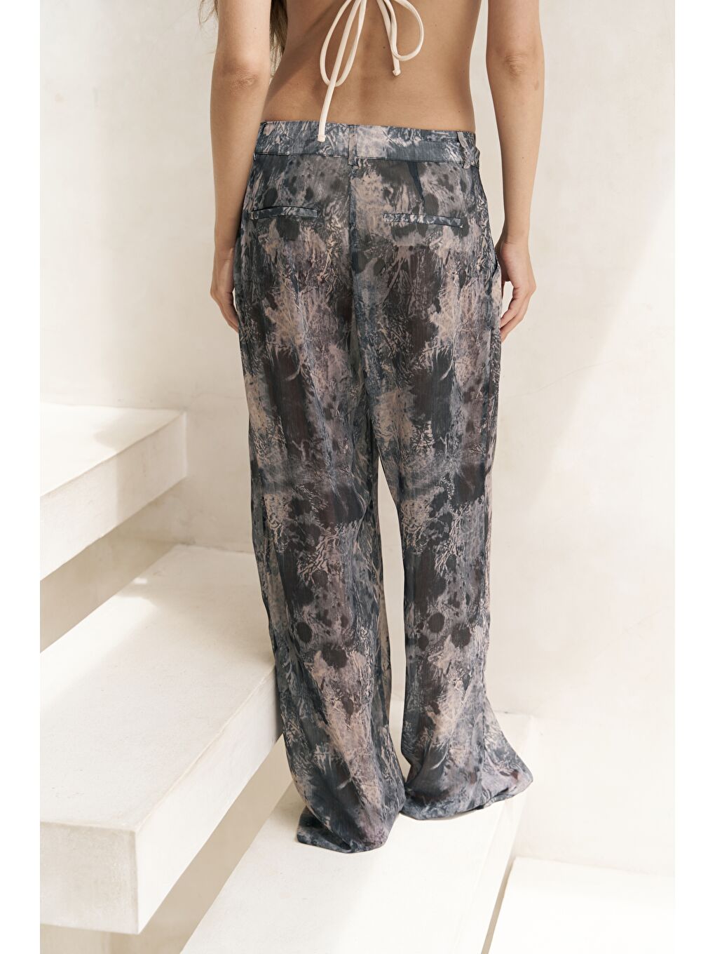 Budiono Transparan Patlı Antrasit Pantolon-1