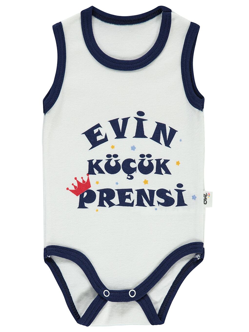 Civil Lacivert Baby Erkek Bebek Çıtçıtlı Badi 1-36 Ay Lacivert