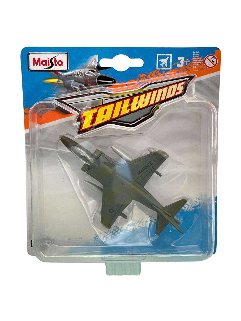 Maisto Renksiz Tailwinds AV-8B Harrier II Uçak - 1