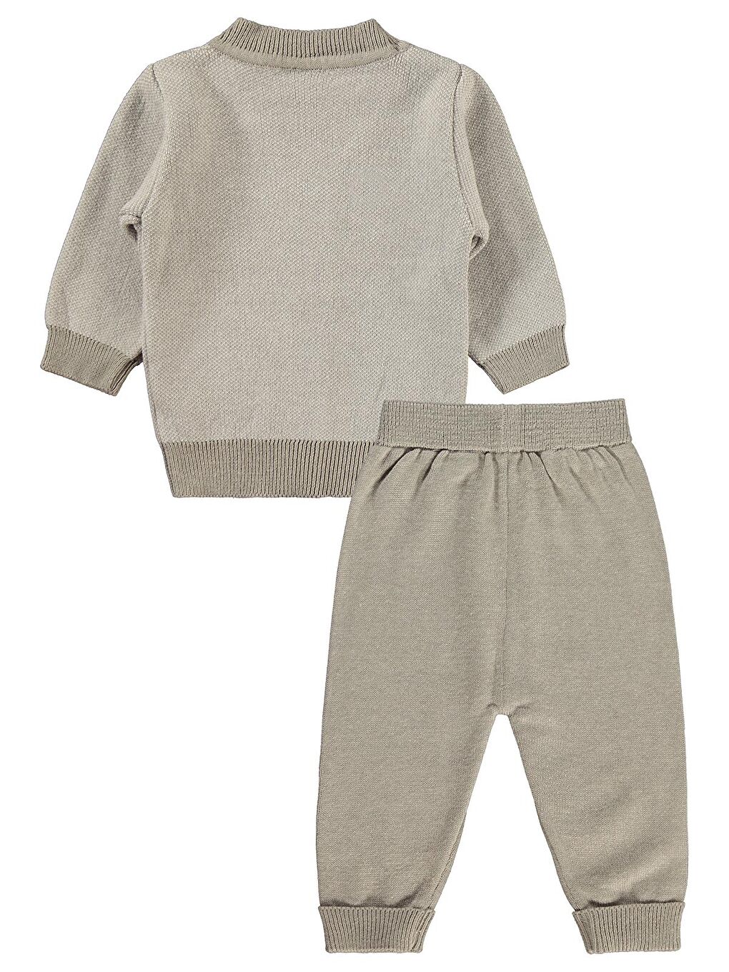 Baby Hırkalı 6-18 Ay Takım - Gri 6-9 Ay-1