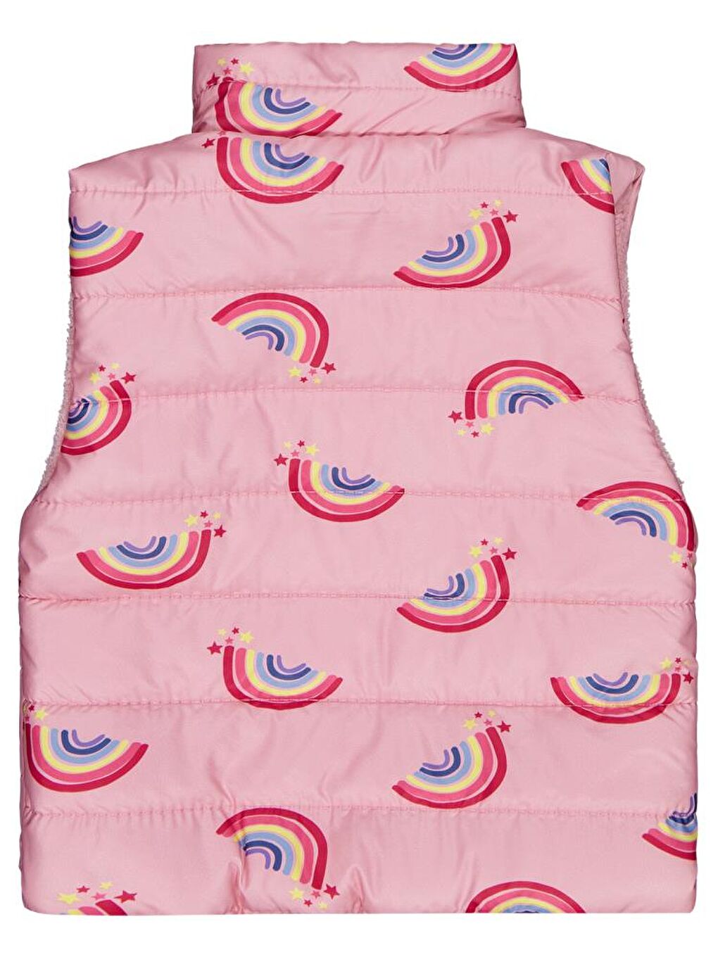 Girls Rainbow Baskılı 2-5 Yaş Yelek - Pembe 5-6 Yaş-2