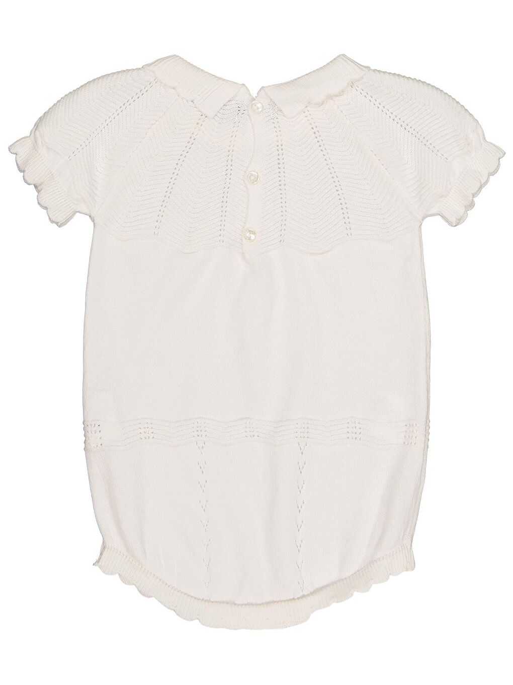 Beybek Triko 1-6 Ay Çıtçıtlı Badi - Ekru 6-9 Ay-1