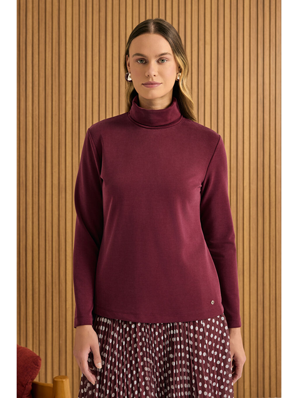 Bordo Örme Rayon Body-1