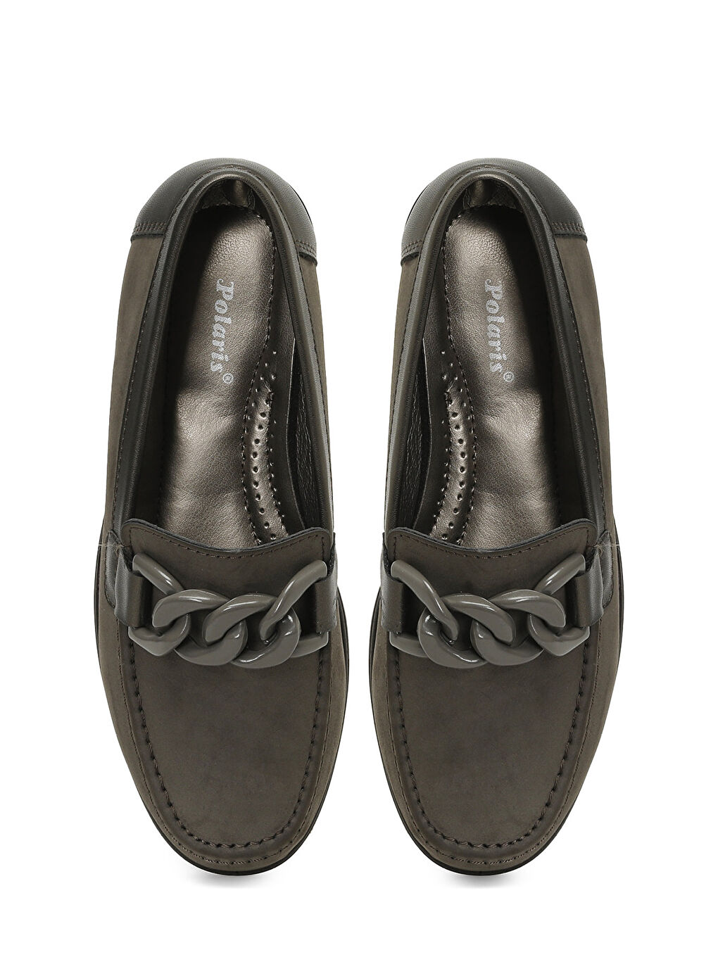 166552.NZ4PR Haki Kadın Loafer-3