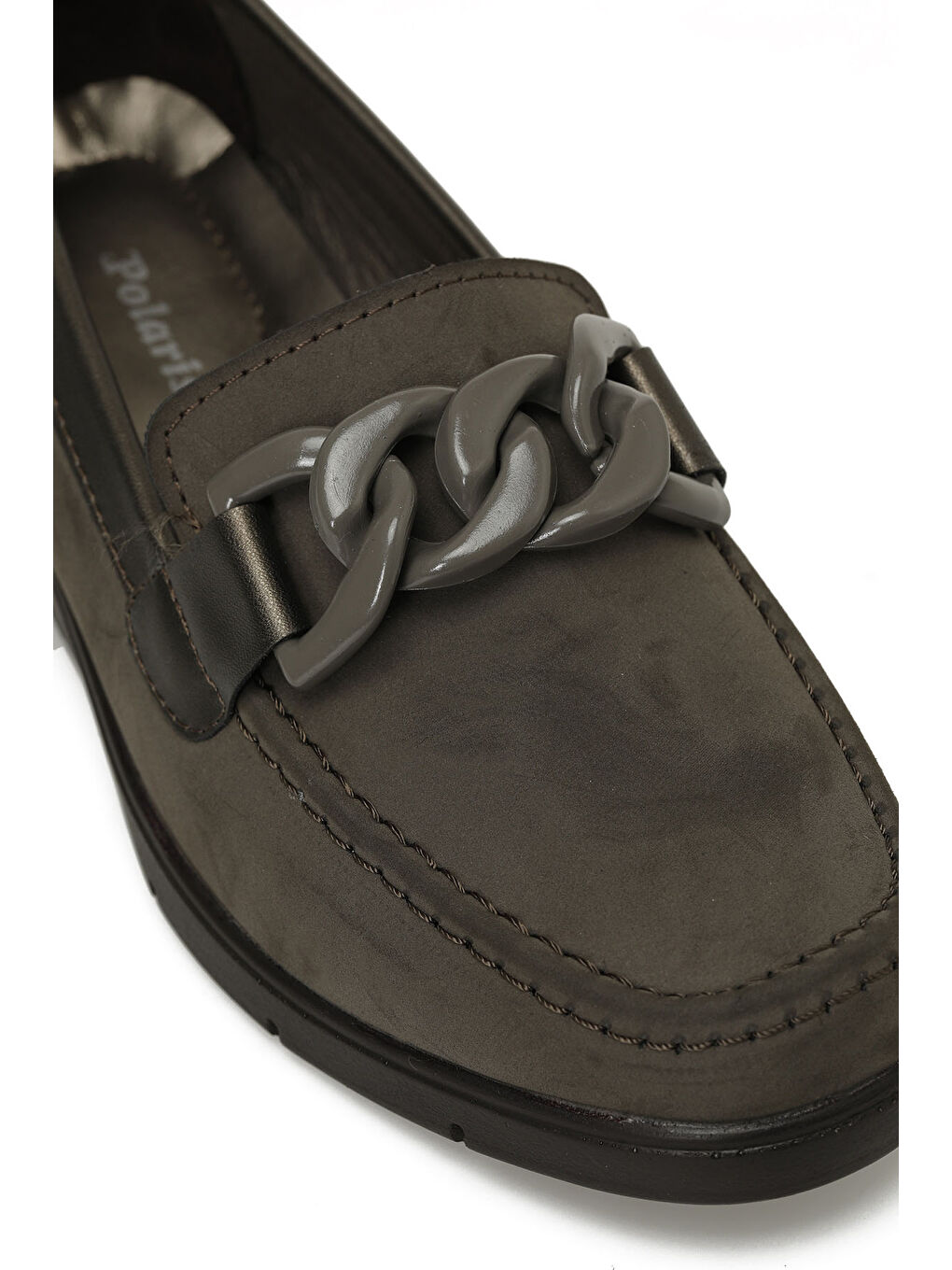 166552.NZ4PR Haki Kadın Loafer-6