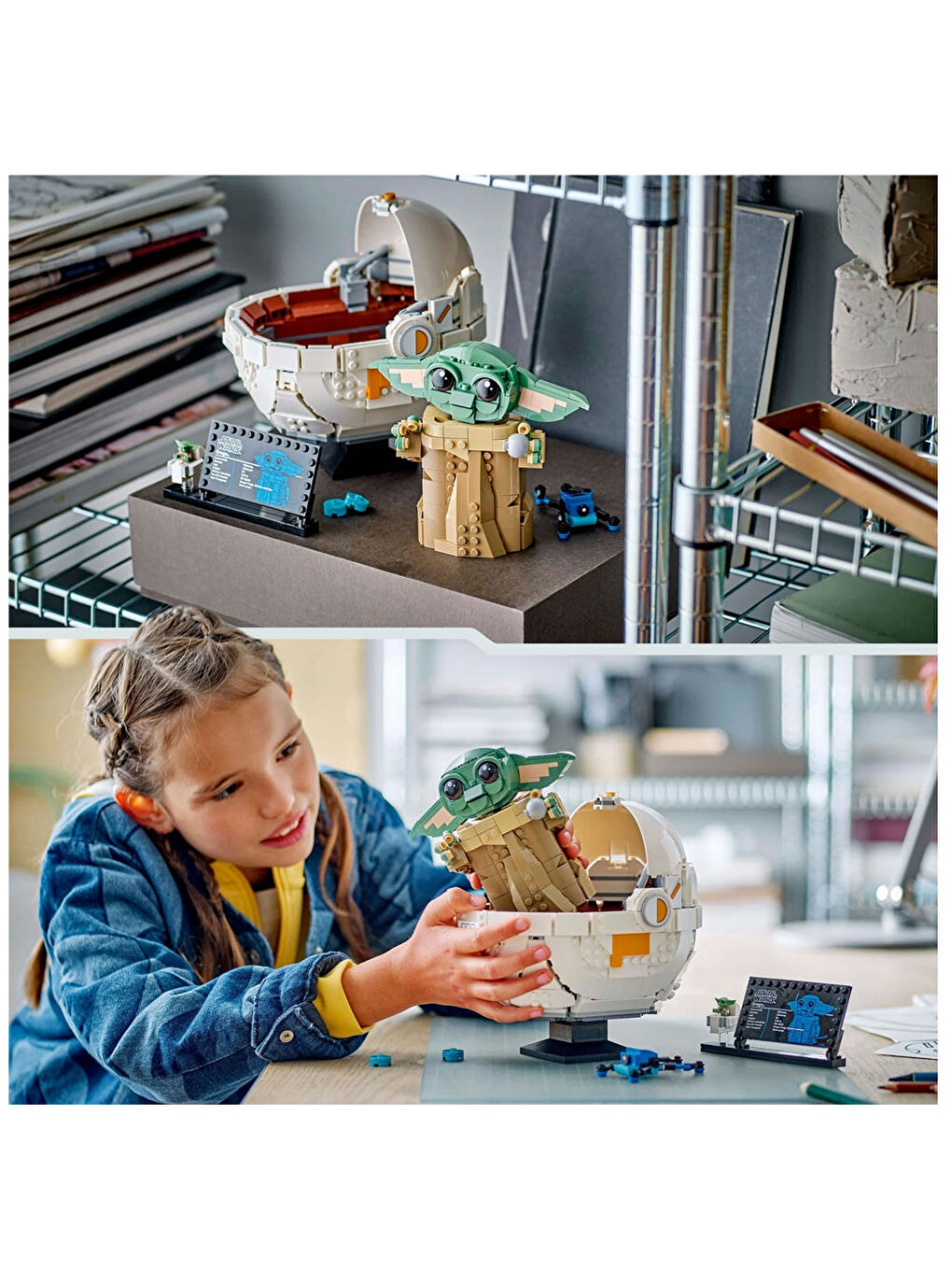 Star Wars The Mandalorian Uçan Bebek Arabalı Grogu 75403-5