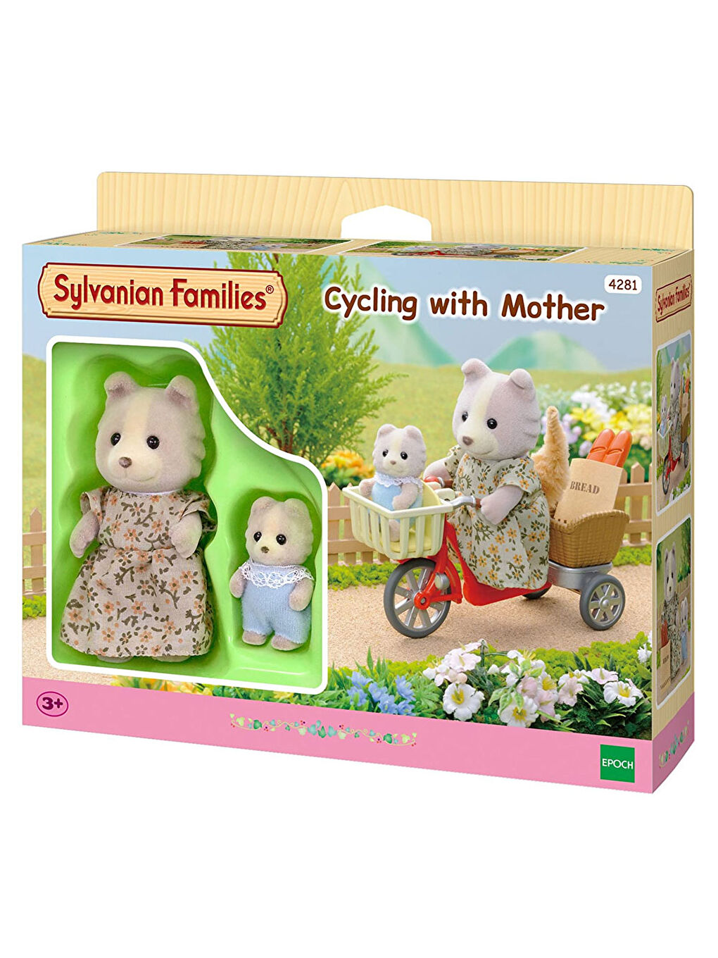 Sylvanian Families Renksiz Köpek Ailesi Bisiklet Seti 4281