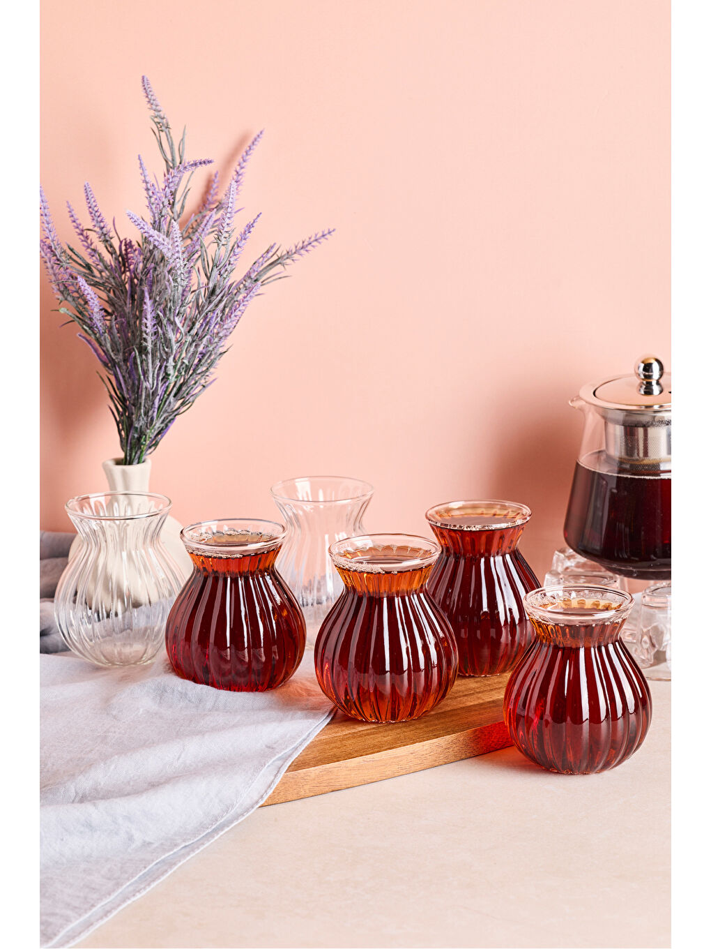 Renksiz Nişantaşı 6Lı Çay Bardağı Seti 200Ml 40196