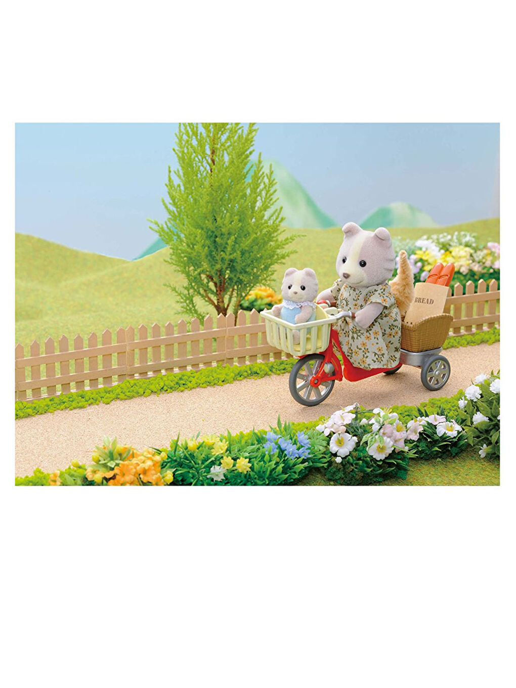 Sylvanian Families Renksiz Köpek Ailesi Bisiklet Seti 4281 - 3