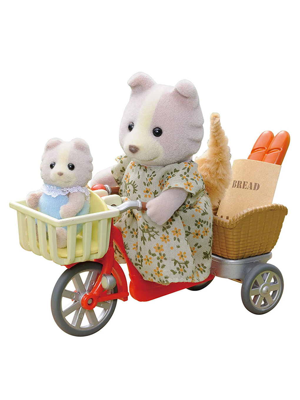 Sylvanian Families Renksiz Köpek Ailesi Bisiklet Seti 4281 - 5