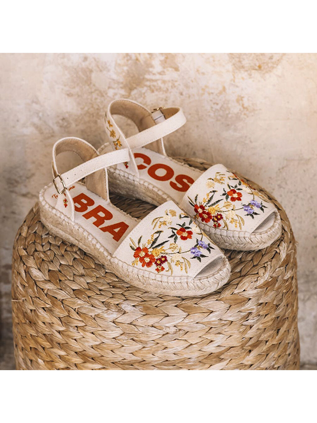 Bej Kadın Sandalet Garbet Mosaic-4