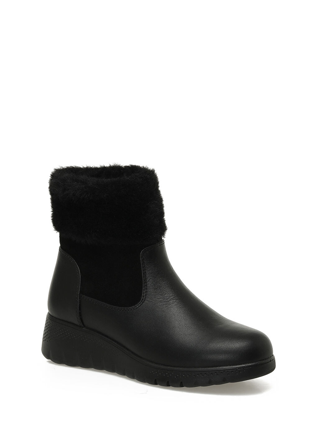 105657.Z5PR Siyah Kadın Dolgu Topuk Bot-1