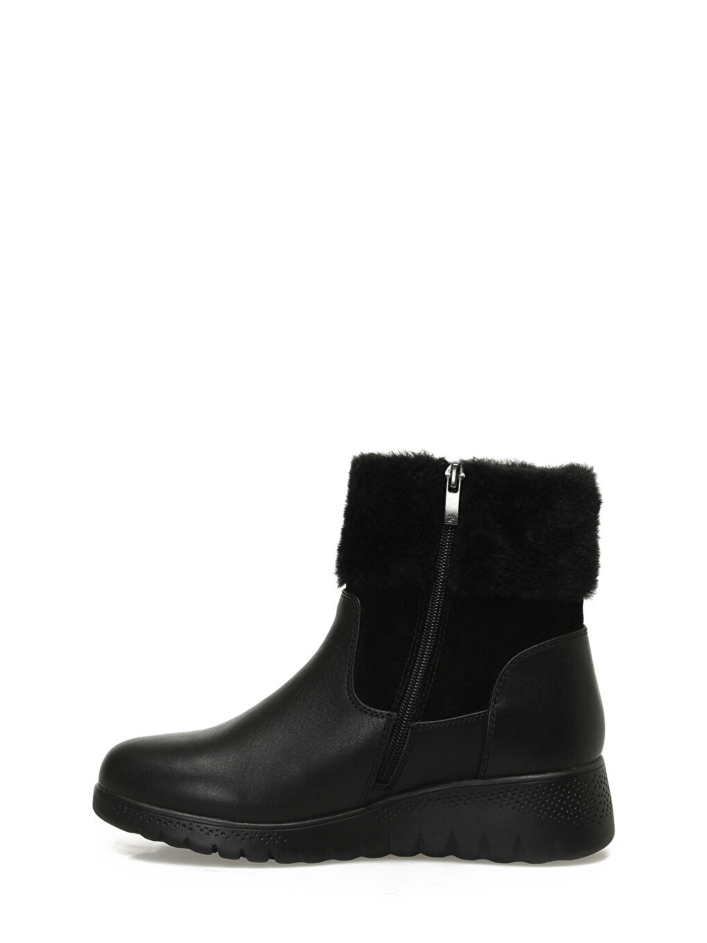 105657.Z5PR Siyah Kadın Dolgu Topuk Bot-2