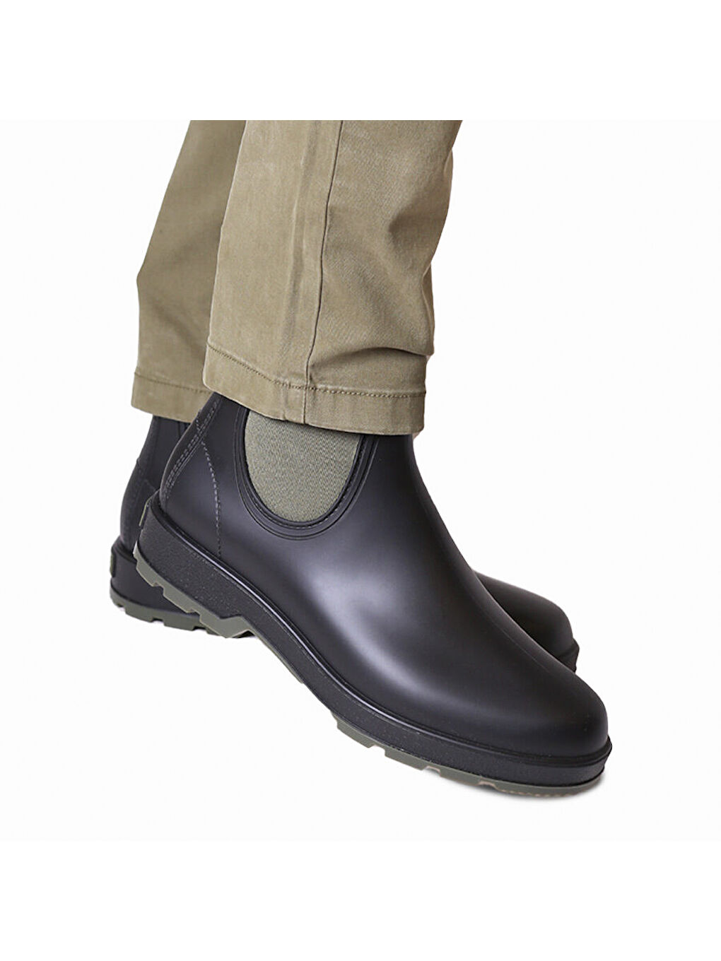 Haki Erkek Bot (Yağmur ) Berlin Waterproof Ankle boot in Khaki (Caqui)-3