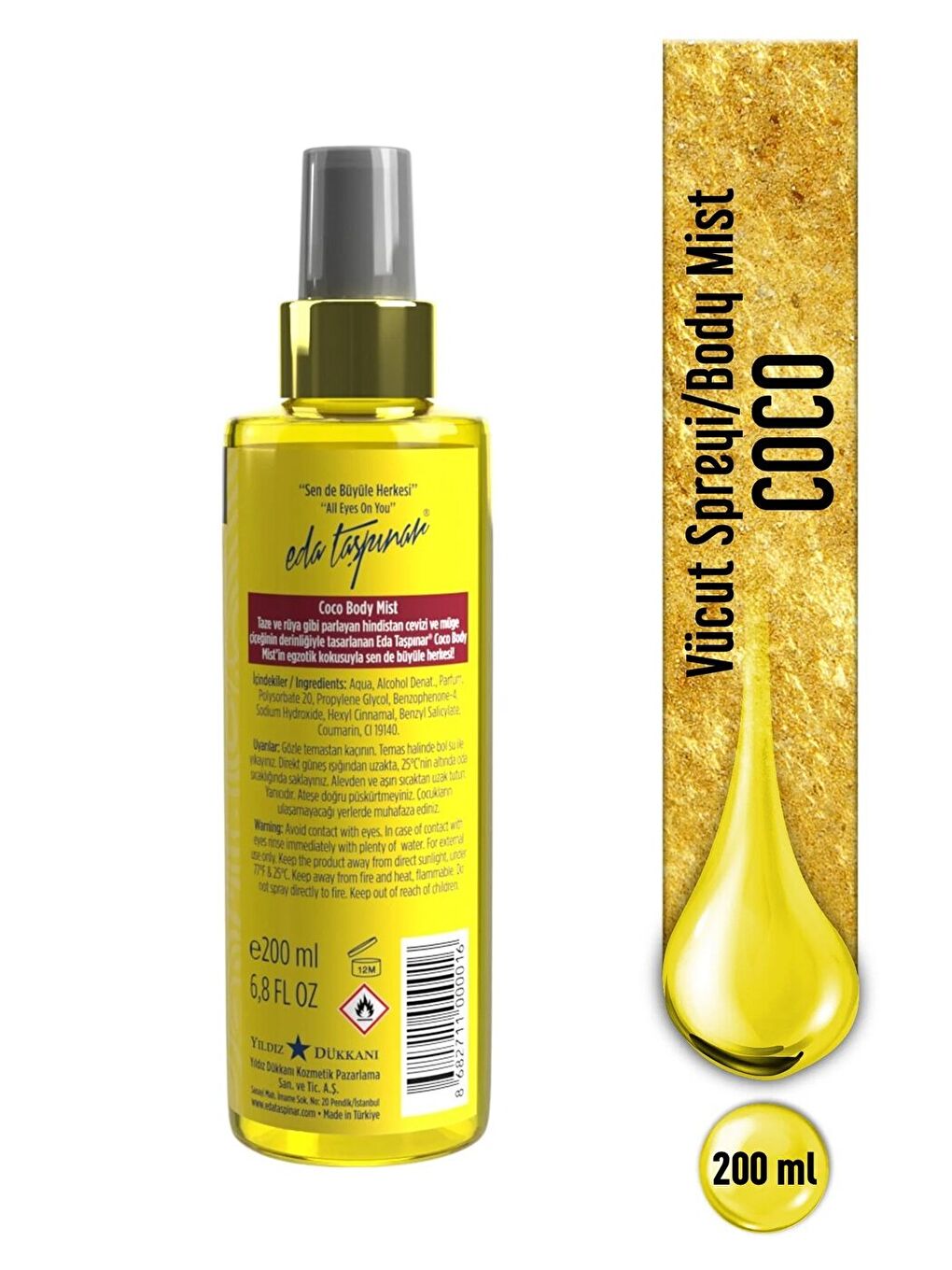 Coconut Coco Body Mist, Tulum’un Egzotik Kokusu, Baştan Çıkarıcı, Sen de Büyüle Herkesi!, 200 ml-1