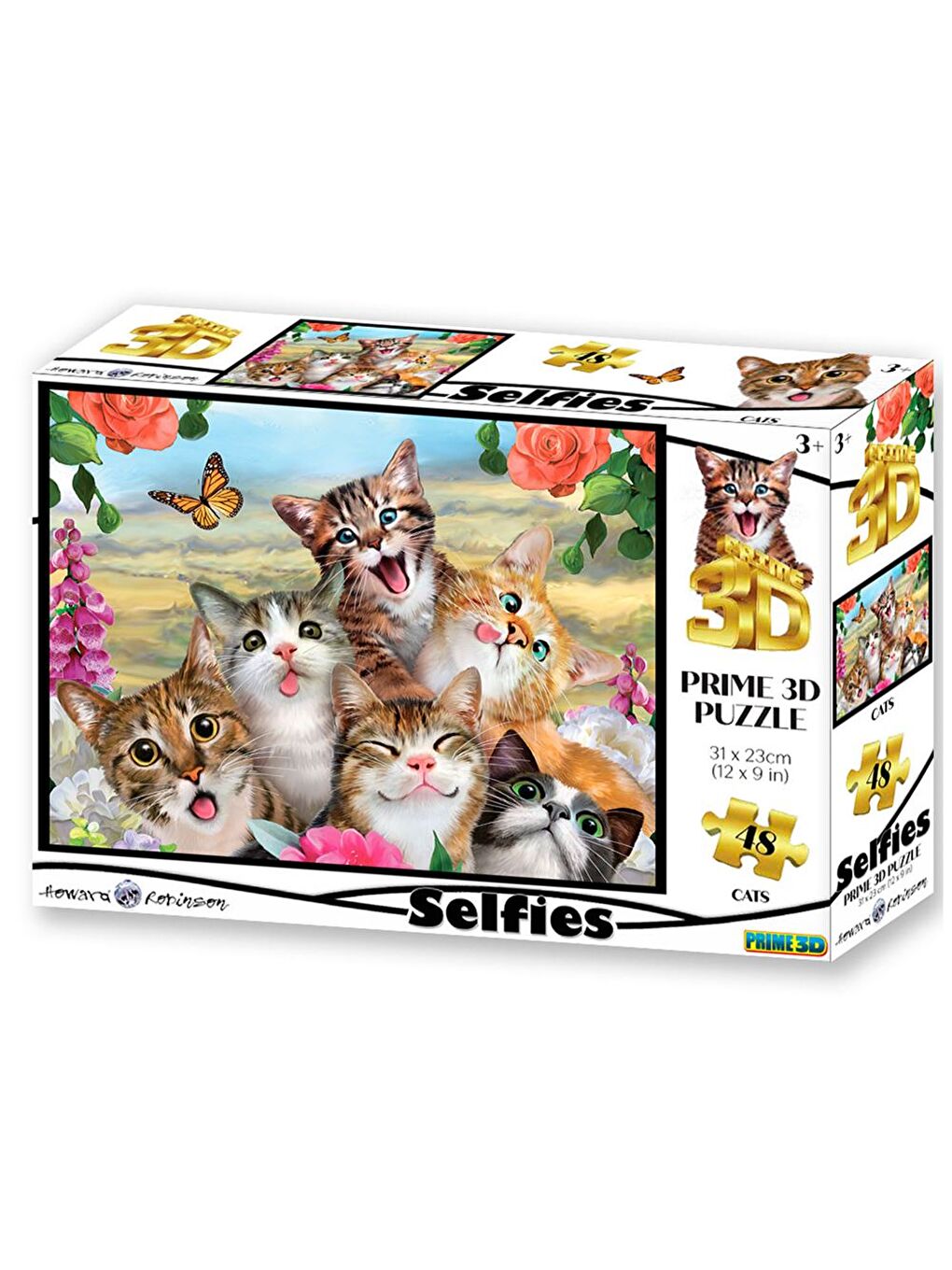 Prime 3D Kediler Selfie Puzzle 48 Parça 10553