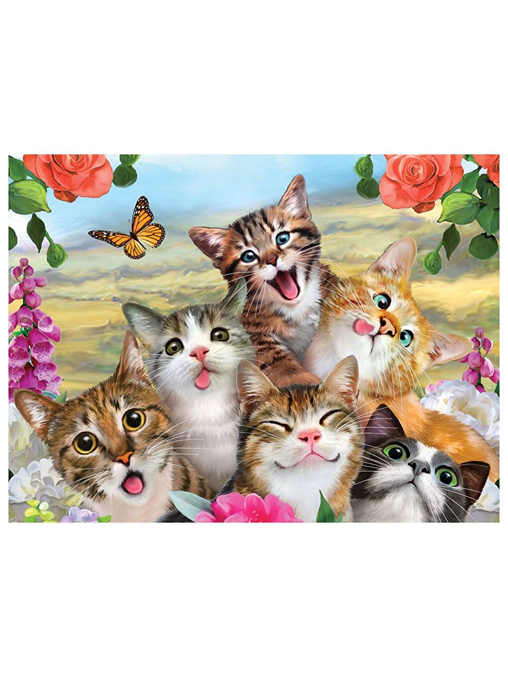 Prime 3D Kediler Selfie Puzzle 48 Parça 10553 - 1