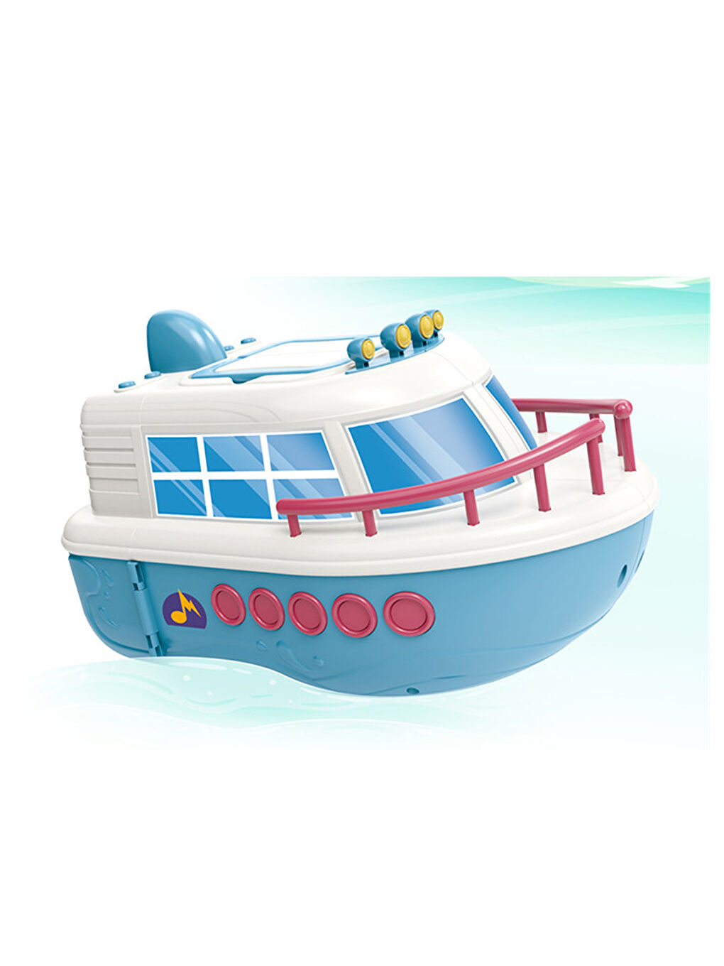 Sesli Işıklı Aksesuarlı Parti Teknesi Beyaz-2