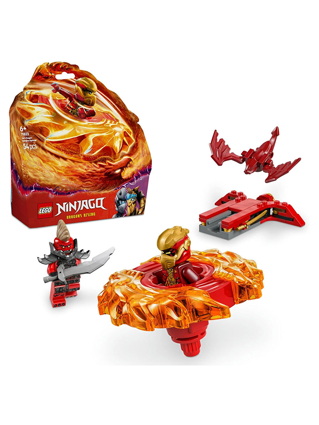 NINJAGO Kai nin Ejderha Spinjitzu Topacı 71823