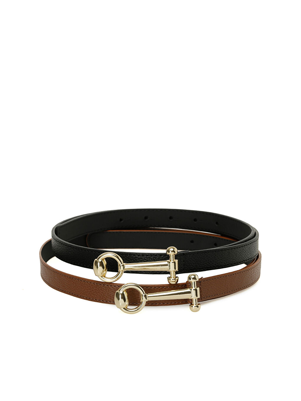 GL LOVREN IKILI 5PR Siyah Kadın Kemer