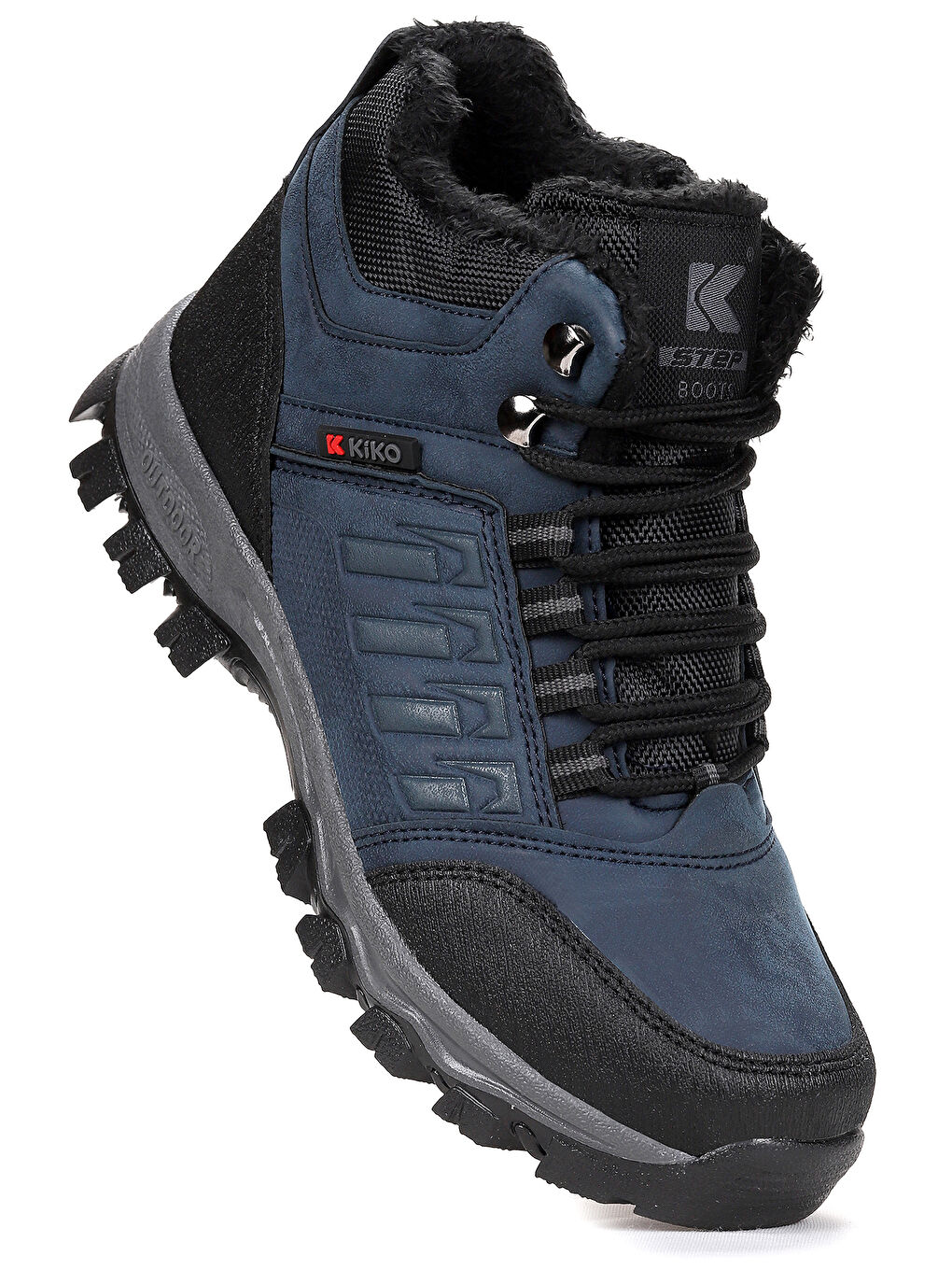 Lacivert Rune Günlük Fermuarlı Erkek Çocuk Bot Ayakkabı