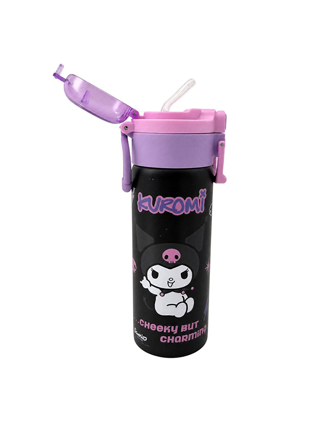 Çift Fonksiyon Kapaklı Çelik Matara 600ml 3828-1