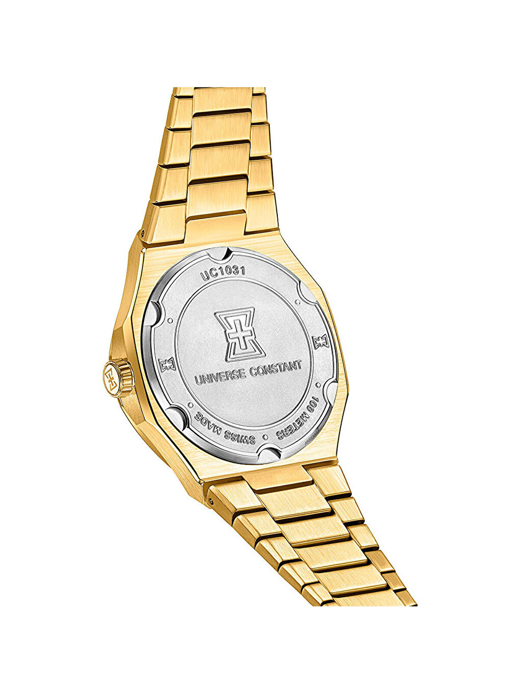 Sarı UC1031 Pırlantalı Kadın Kol Saati-1