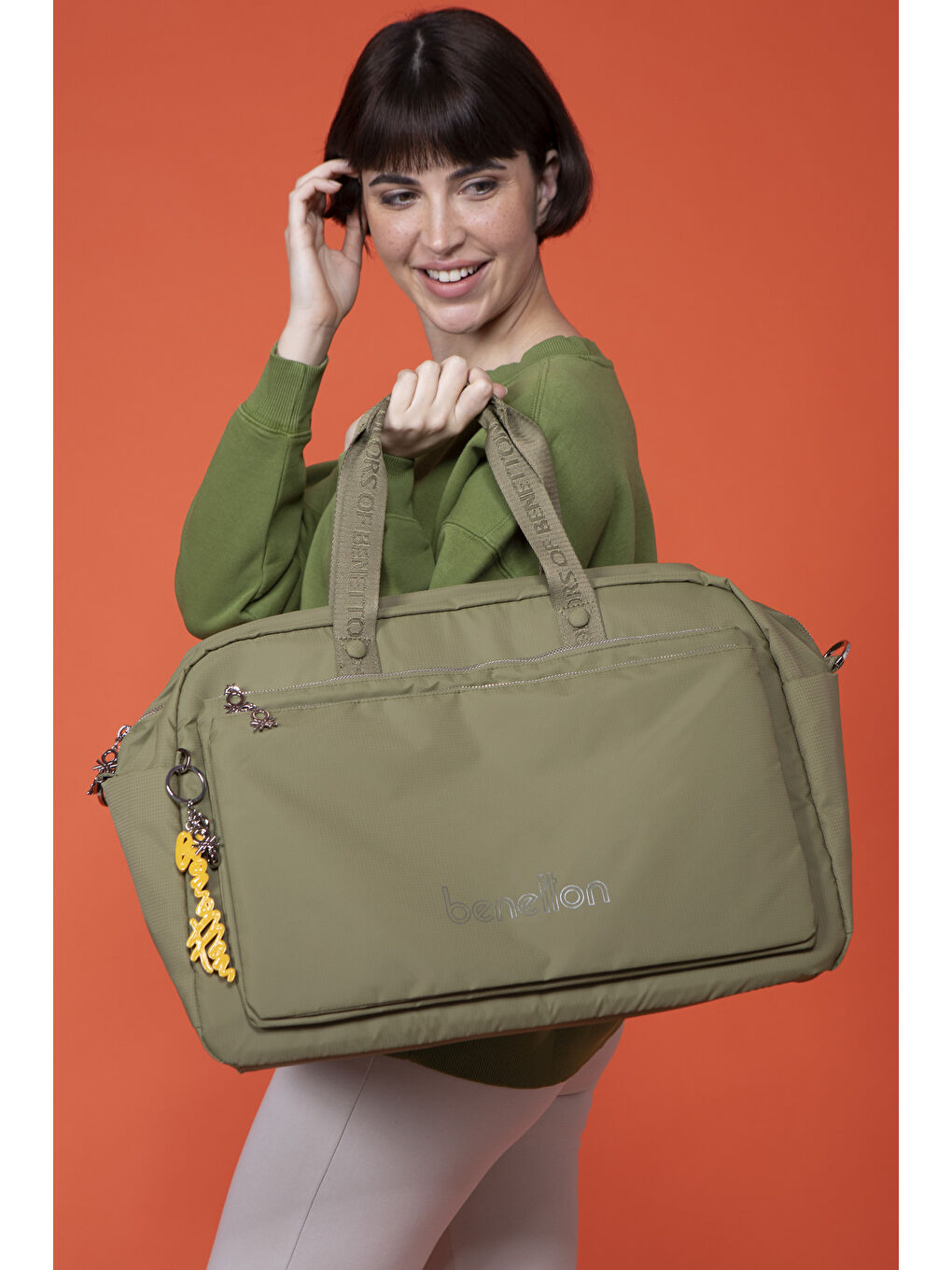 Yeşil Unisex Seyahat Çantasi Yeşi̇l BNT1466