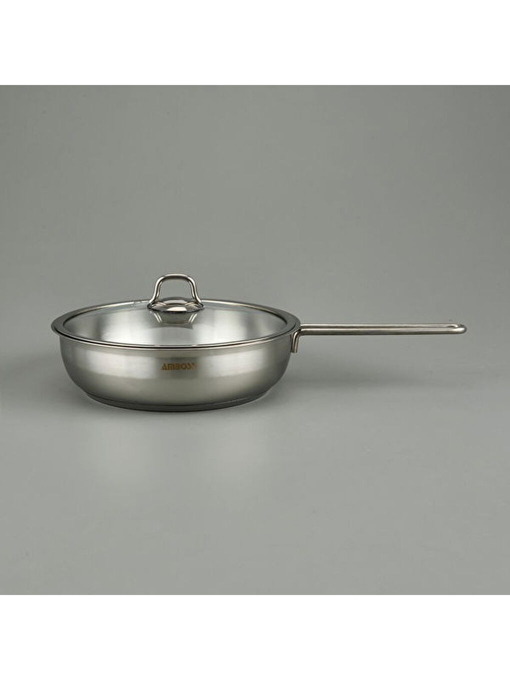Gri Saphire Çelik Kapaklı Tava - Inox - 26 cm-2