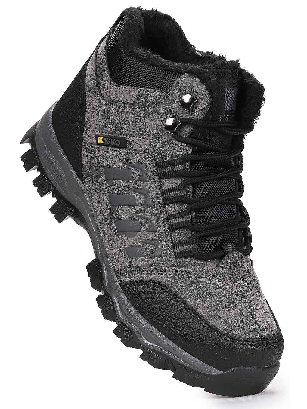 Gri Rune Günlük Fermuarlı Erkek Çocuk Bot Ayakkabı