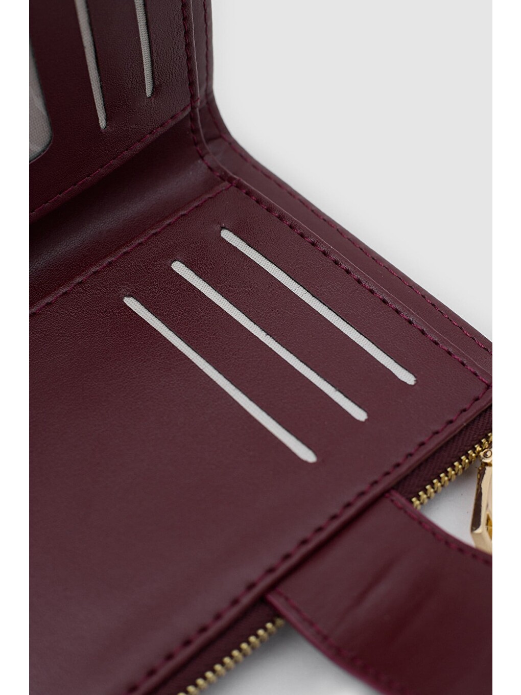 Rosa Kroko Desenli Kadın Kartlık Bordo-3