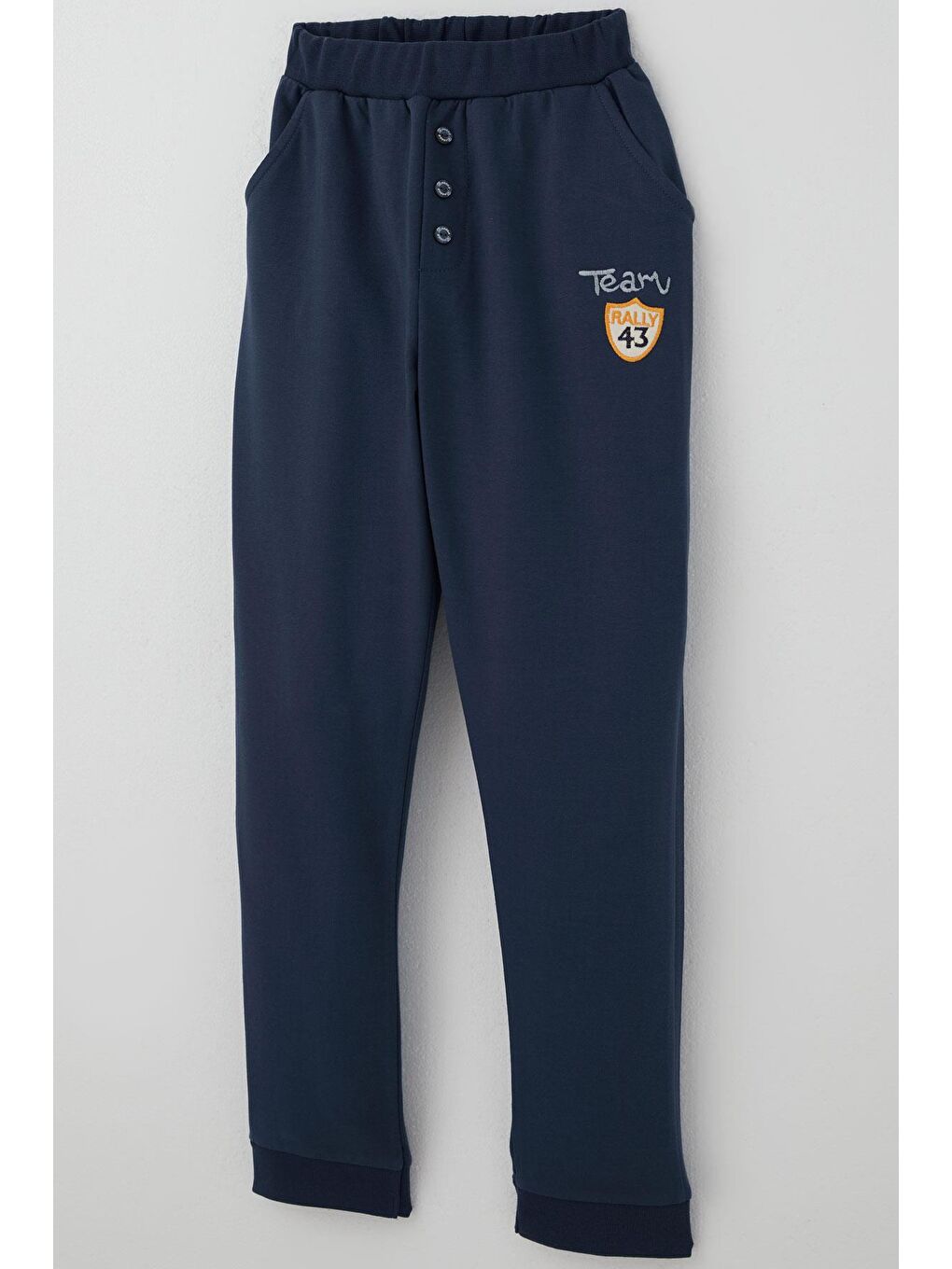 Erkek Çocuk Eşofman Takımı Yarış Temalı Nakışlı Yazı Baskılı Lacivert (4-8 Yaş)-7