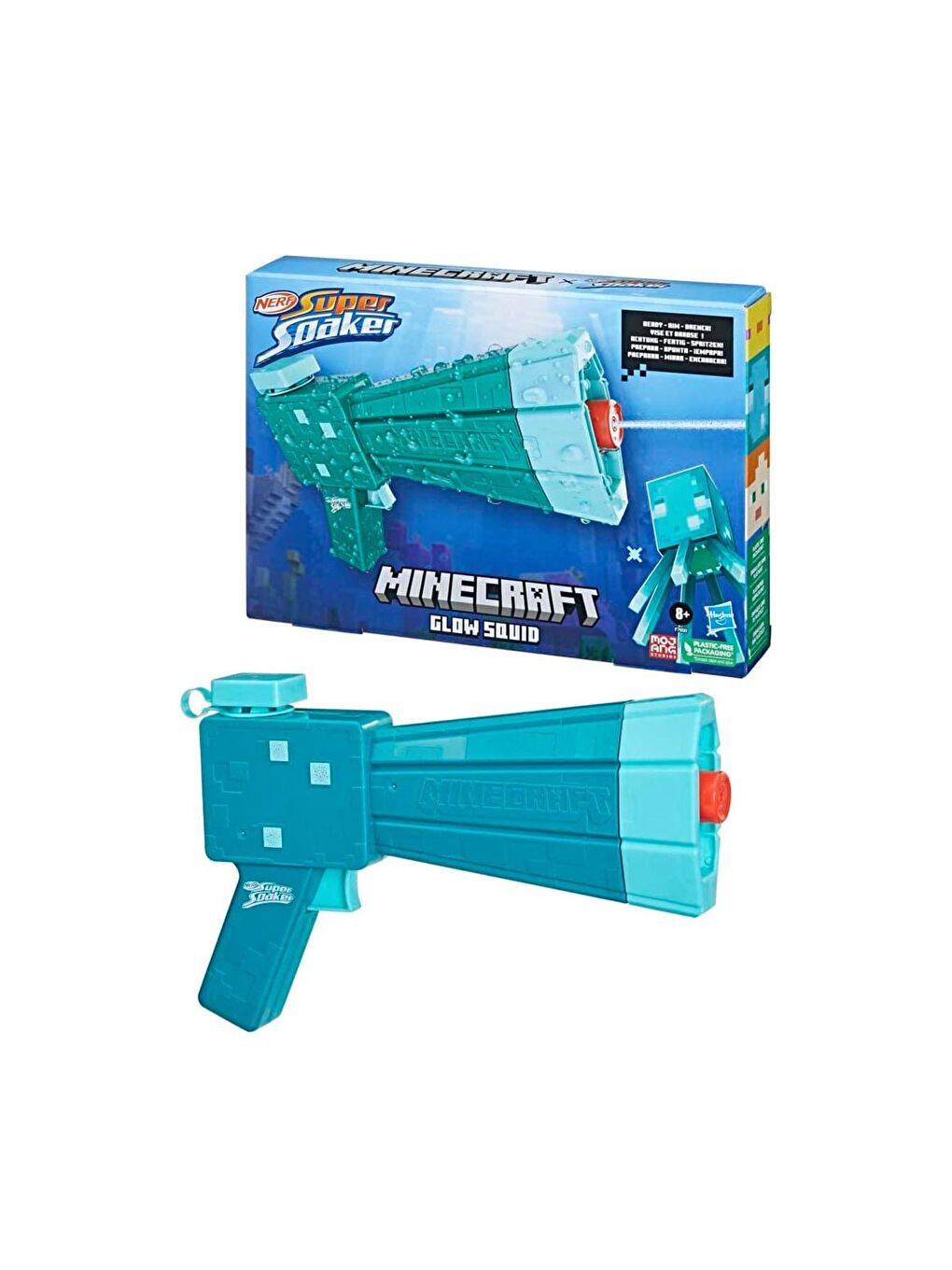 Nerf Beyaz-Renklibaskı Super Soaker Sox Glow F7600 - 1