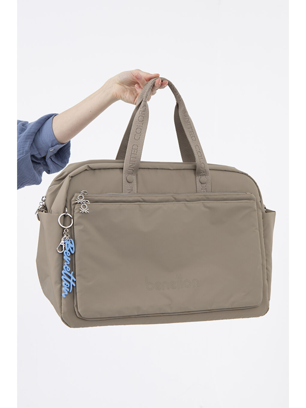 Bej Unisex Seyahat Çantasi Taş BNT1466-3